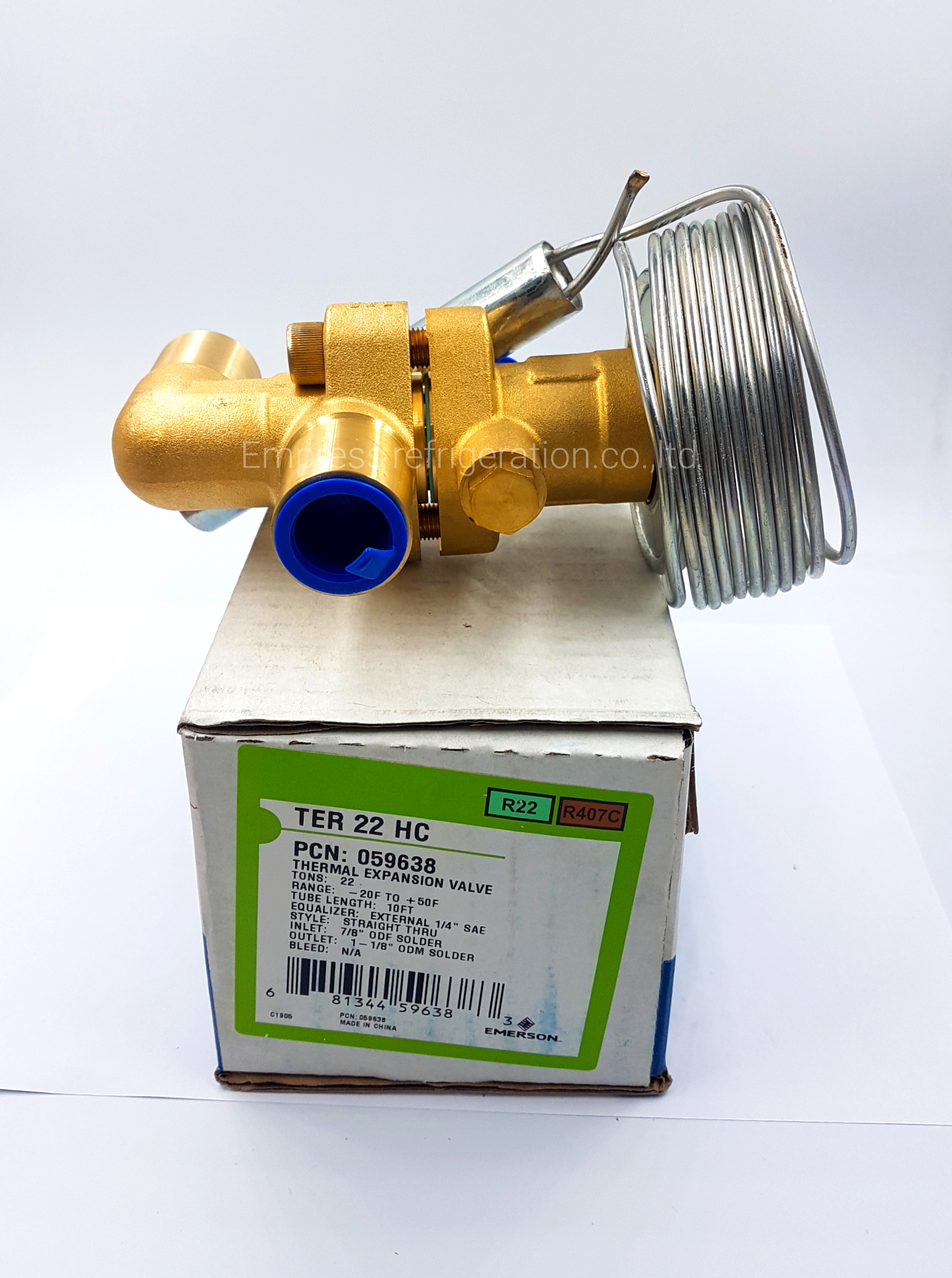 EMERSON Themal Expansion Valve TER 22 HC น้ำยาR22&R407c ชิลเลอร์และ