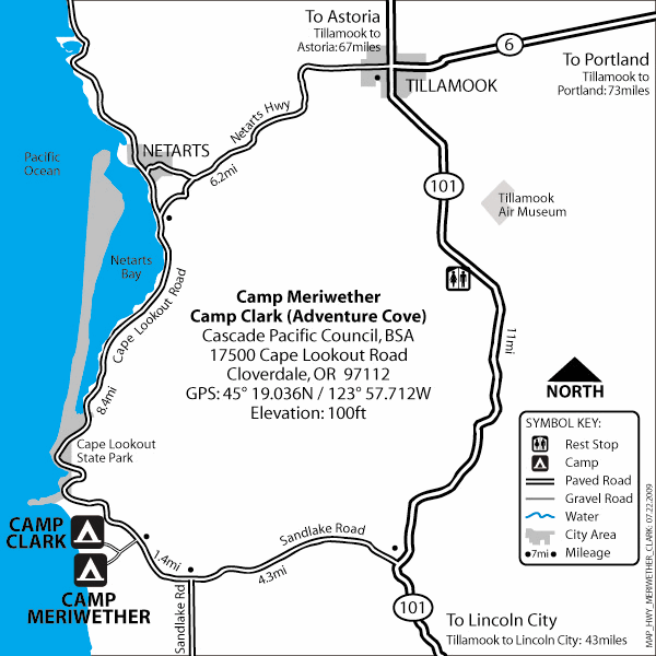 Camp Meriwether Oregon Map Patrol & Cohort Camping Cascade Pacific Council, Boy Scouts of America