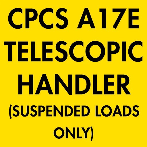 CPCS A17E Telescopic Handler – Suspended Loads Only Theory Test Answers