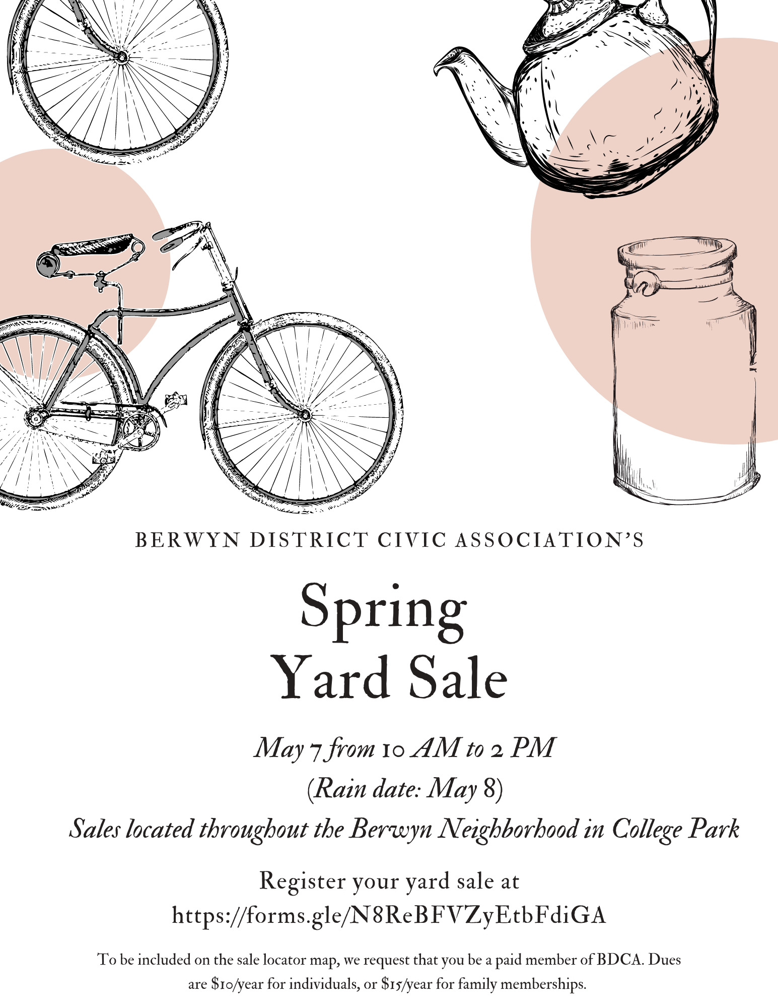 Berwyn District Civic Association’s Spring Yard Sale The College Park