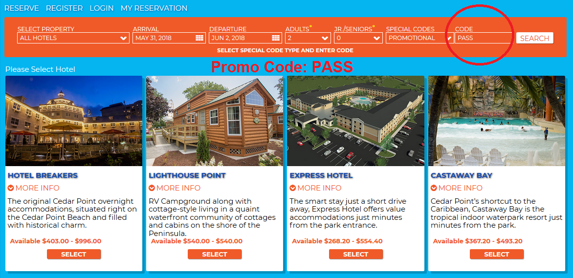 2018 Cedar Point CoasterMania Hotel Discounts CP Food Blog