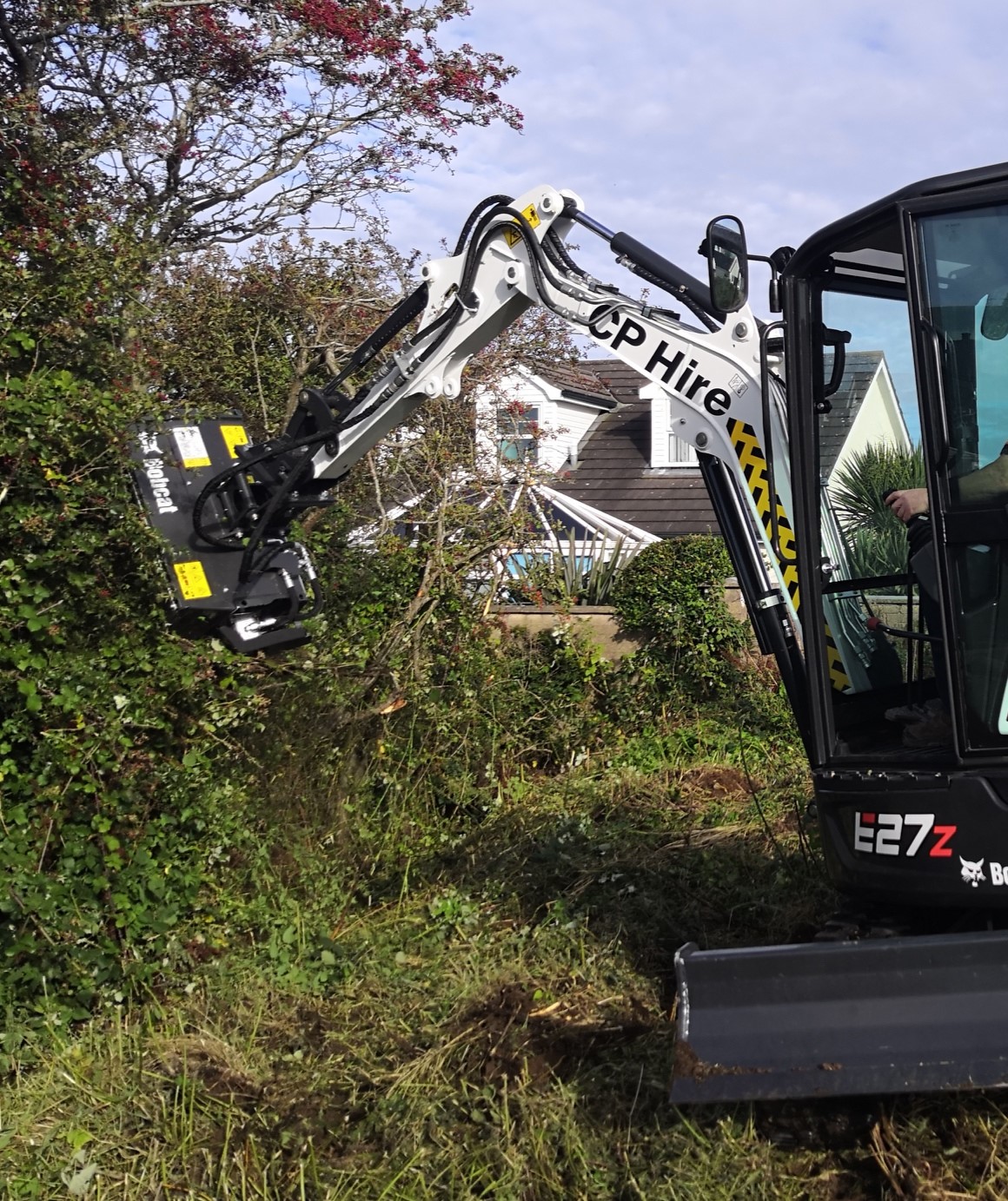 Flail Mower Digger Attachment Hire Northern Ireland Trust CP Hire