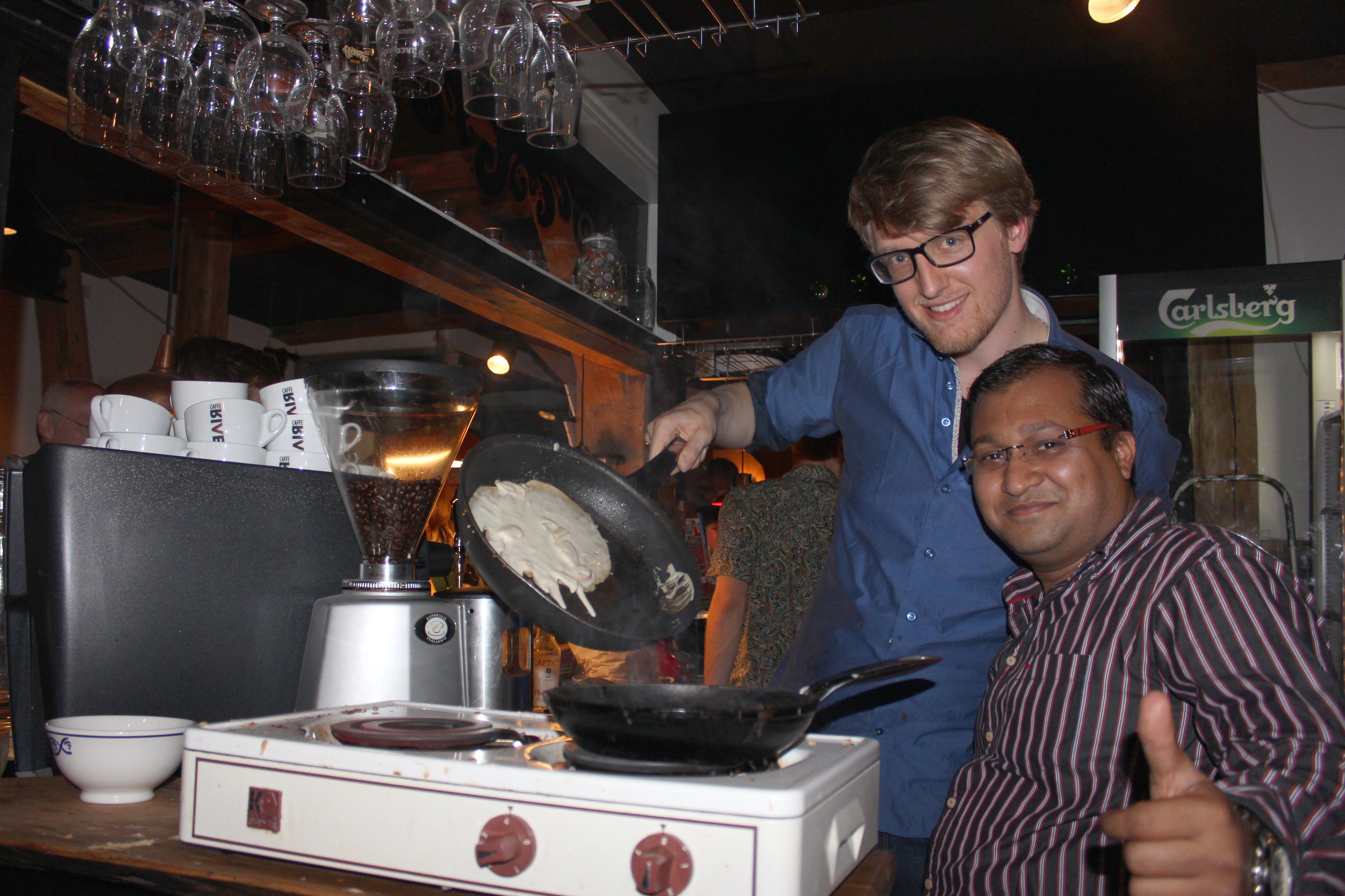 Out and About We'll go Dutch, but not on the last pancake hands off