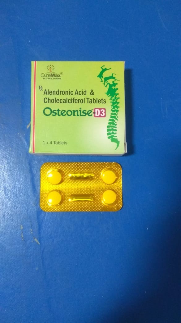 ALENDRONIC ACID 70 MG + Cholecalciferol 70 mcg. (equl. To 2800 IU Vit