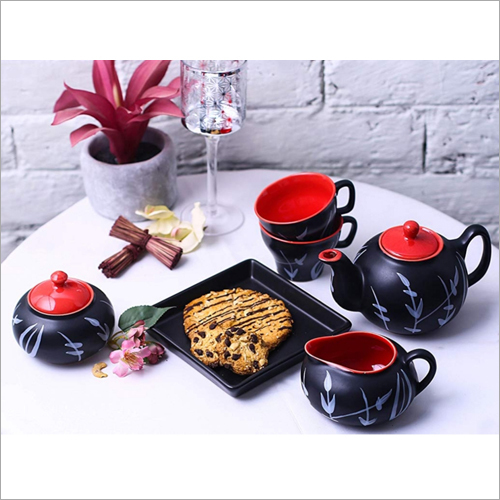 Ceramic Designer Tea Set at Best Price in Khurja Dps Enterprises