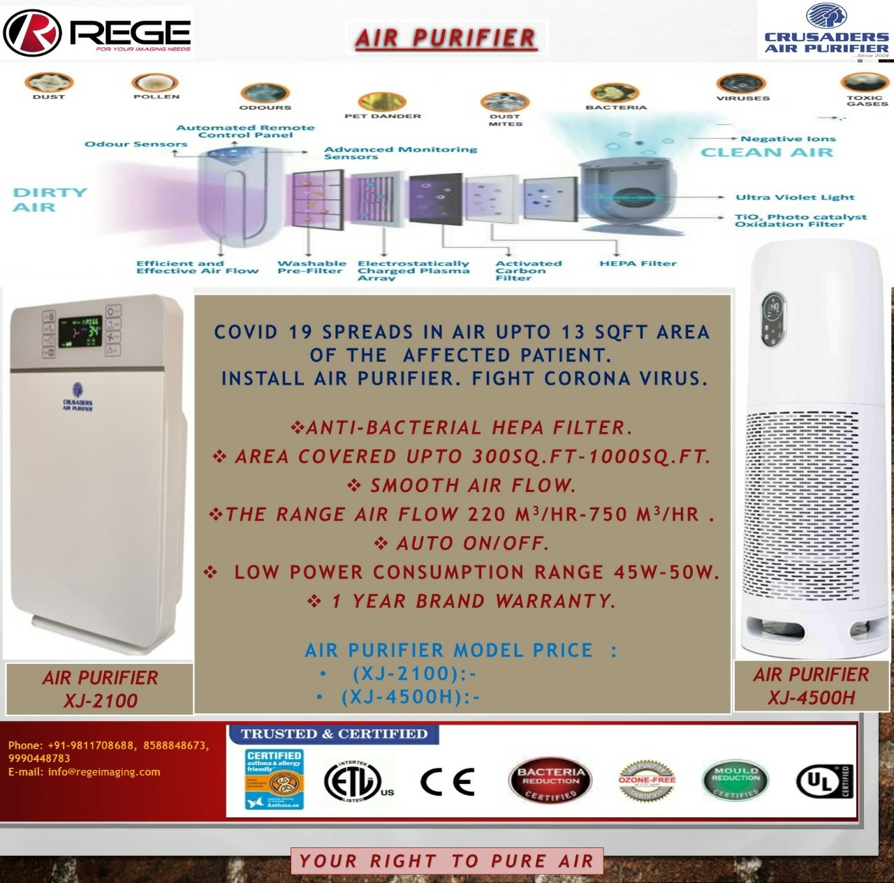 Air Purifier Manufacturer,Supplier and Exporter