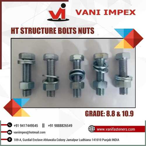High Tensile Structural Bolt Nuts And Washers at 110.00 INR in Ludhiana Vani Impex