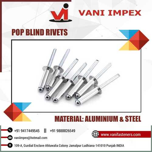 Ss 304 Blind Rivets Latest Price, Ss 304 Blind Rivets Manufacturer in