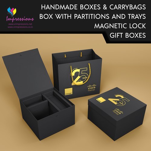 Handmade Rigid Box With Lock And Inner Tray at Best Price in