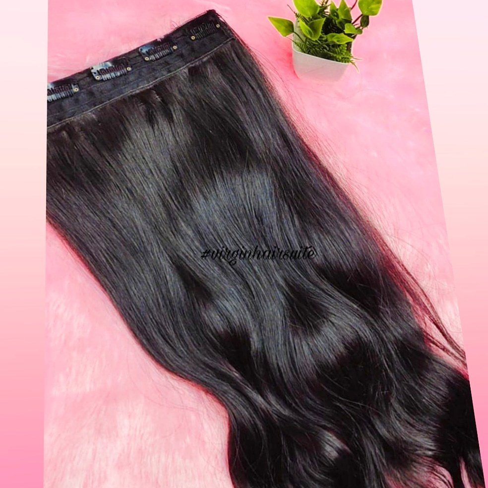 Clip In Hair Extensions, 100 Remy Human Hair, Affordable Prices, Kanpur, India