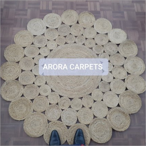 Cotton Jute Braided Rug at Best Price in Panipat Arora Carpets