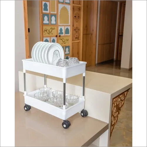 White Two Tier Kitchen Storage Racks at Best Price in Rajkot Butani Exim