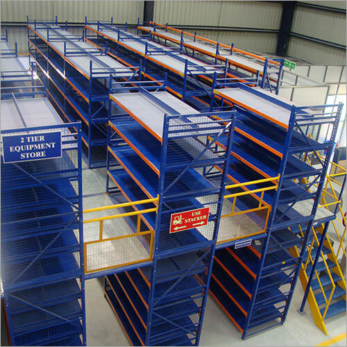 Two Tier Pallet Racking System Capacity 5004000 Kg/hr at Best Price