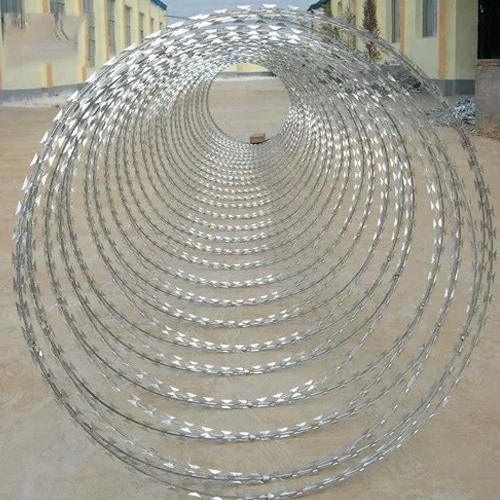 Silver Concertina Razor Wire Mesh at Best Price in Mumbai Laktas Wire Mesh Pvt. Ltd.