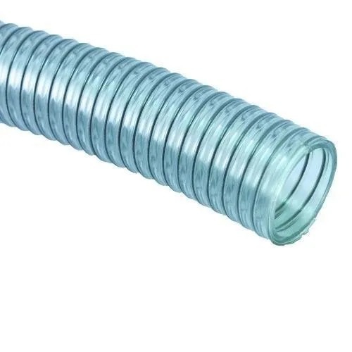 Silver Transparent Pvc Flexible Spring Hose Pipes at Best Price in