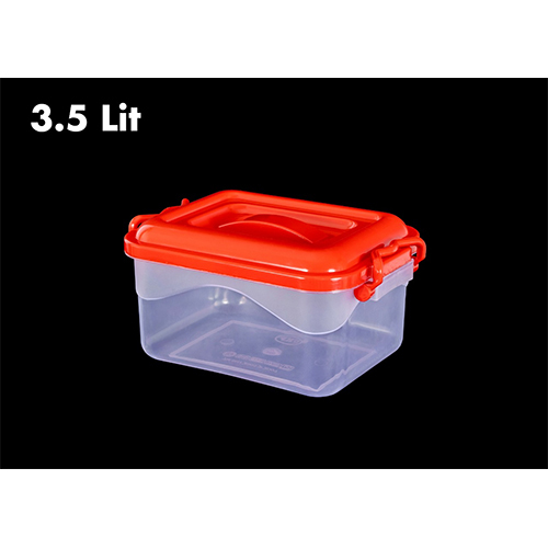 Ecofriendly Transparent Plastic Container Red at Best Price in