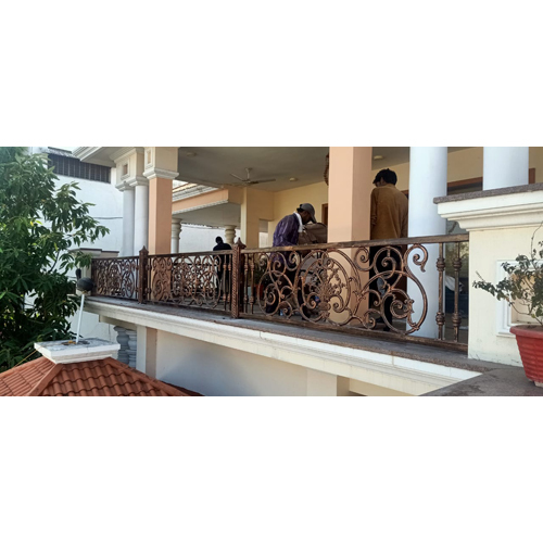 Brown Balcony Iron Railing at Best Price in Indore Royal Fabrication