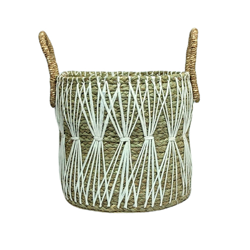 Light Brownwhite Handcrafted Designer Basket at Best Price in
