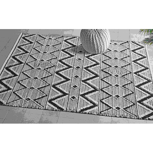 Grey And Black Angus Textured Rugs at Best Price in Panipat Aradhya