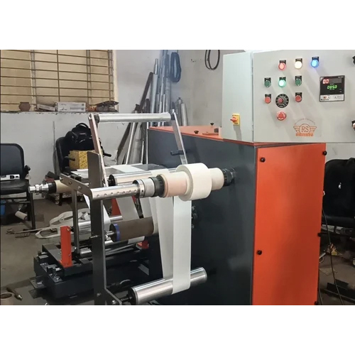Black Doctoring Rewinding Machine With Slitting System at Best Price in