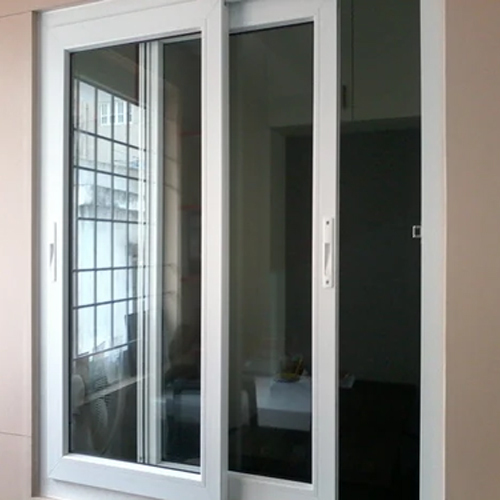 Upvc Two Track Sliding Window Design As Per Req. at Best Price in