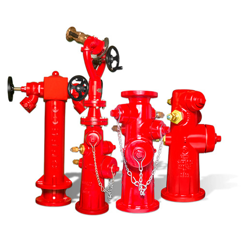 Red Paint Coated Industrial Fire Hydrant System at Best Price in Mumbai