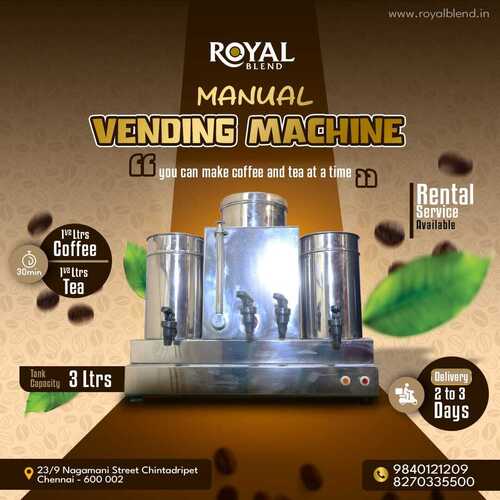 coffee vending machine (Manual) at Latest Price, Manufacturer in Chennai