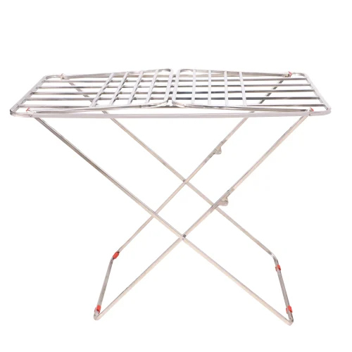 Silver Stainless Steel Cloth Drying Stand at Best Price in Mira