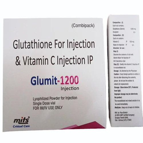 Glutathione For Injection And Vitamin C Injection Ip Physical Form