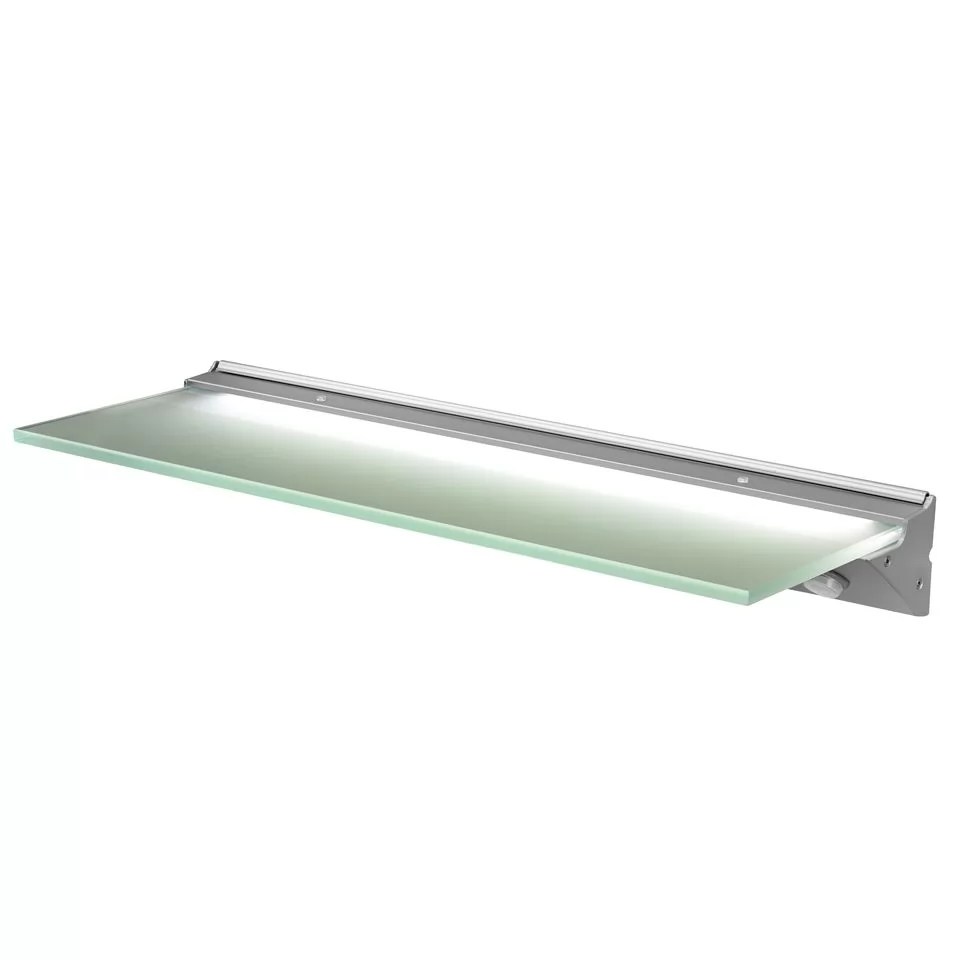 Florence IP44 LED Glass Shelf Light CP Kitchen Components