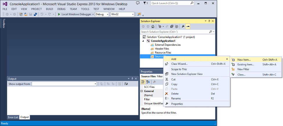 Walkthrough: Create a traditional Windows Desktop.