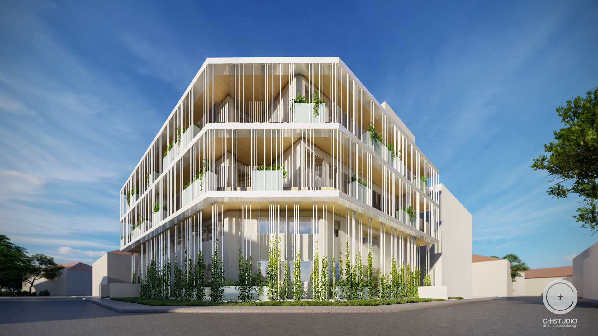 APARTMENT BUILDING RENOVATION ARCHITECTURE DESIGN C+ Studio Architects