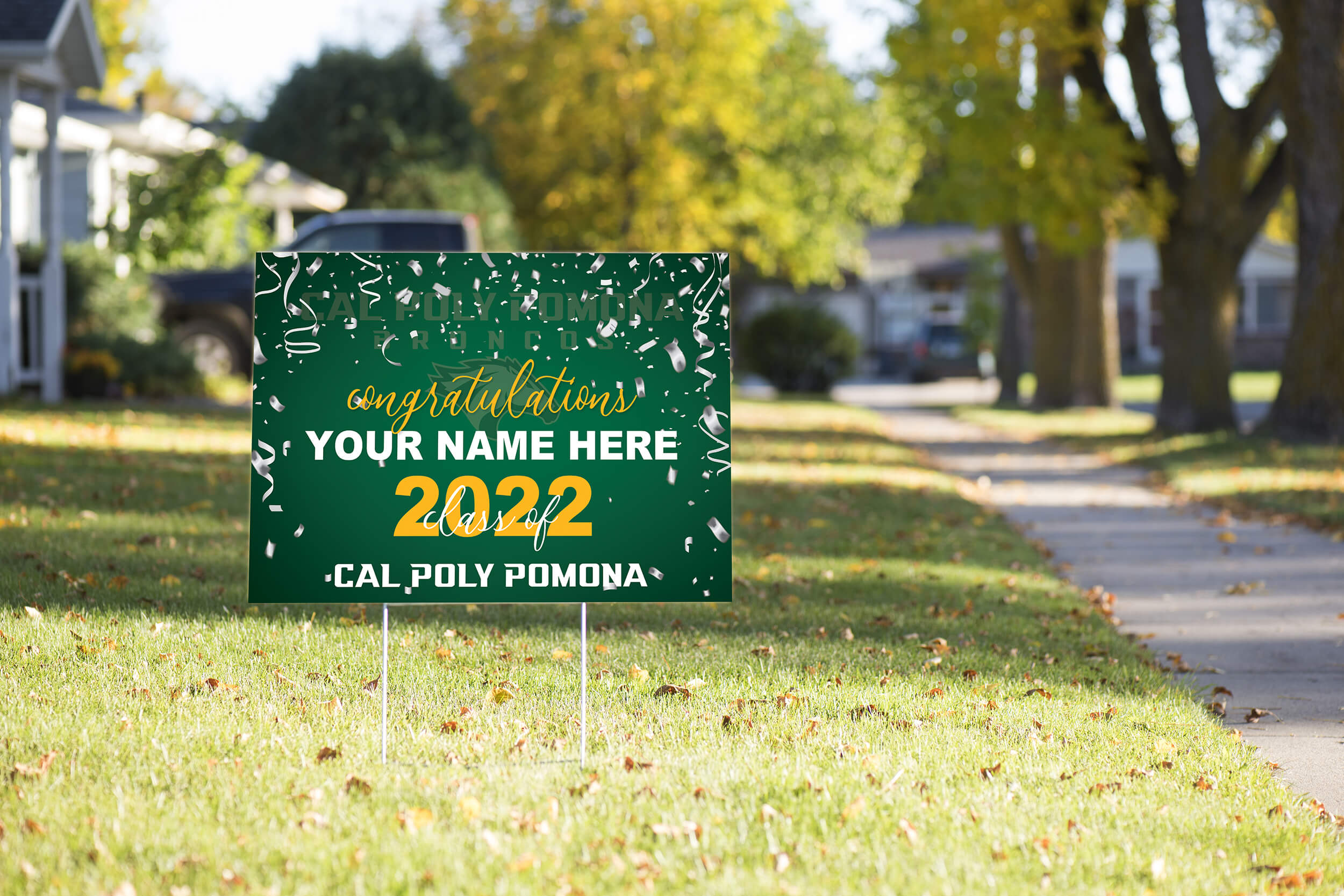 Custom Confetti Yard Sign CPP Signs & Banners