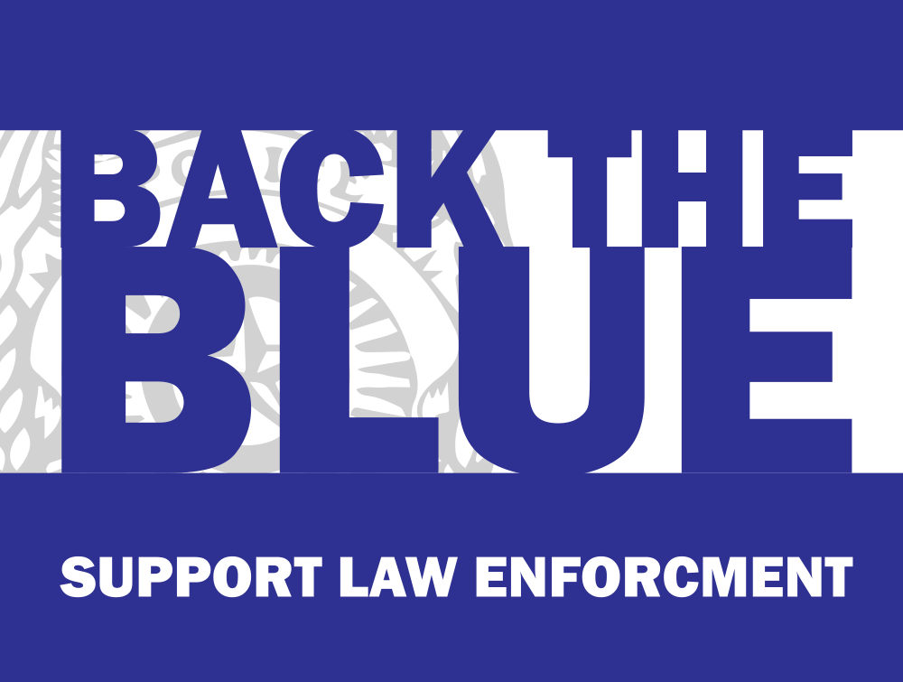 Yard Sign, Back the Blue 24x18