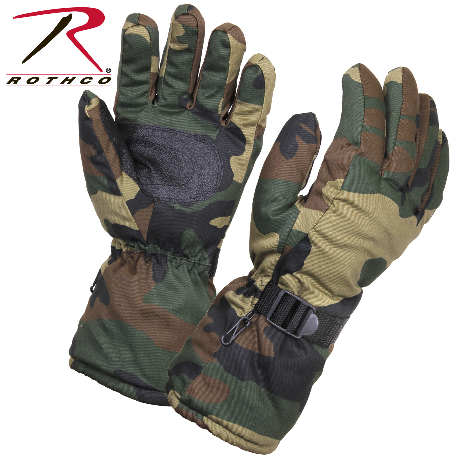 Woodland Camo Deluxe XtraLong Insulated Gloves4757_