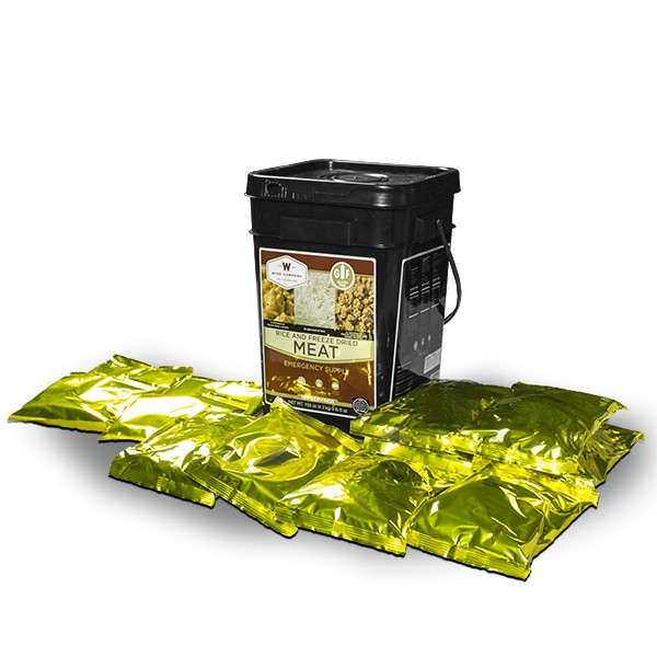Gluten Free Freeze Dried Meat & Rice 104 Servings of Wise Emergency