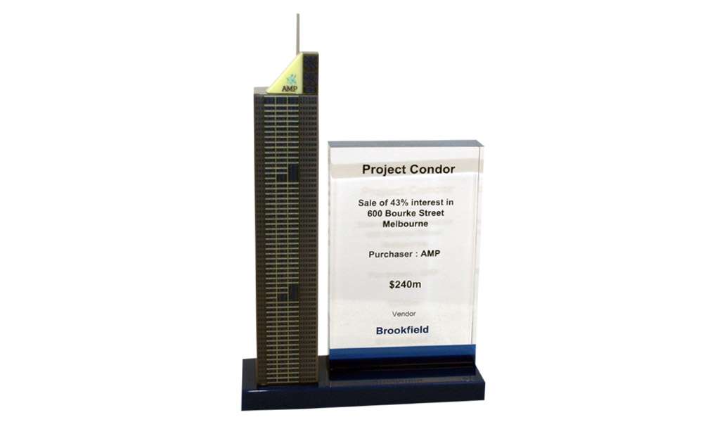 Real Estate Lucite Tombstones