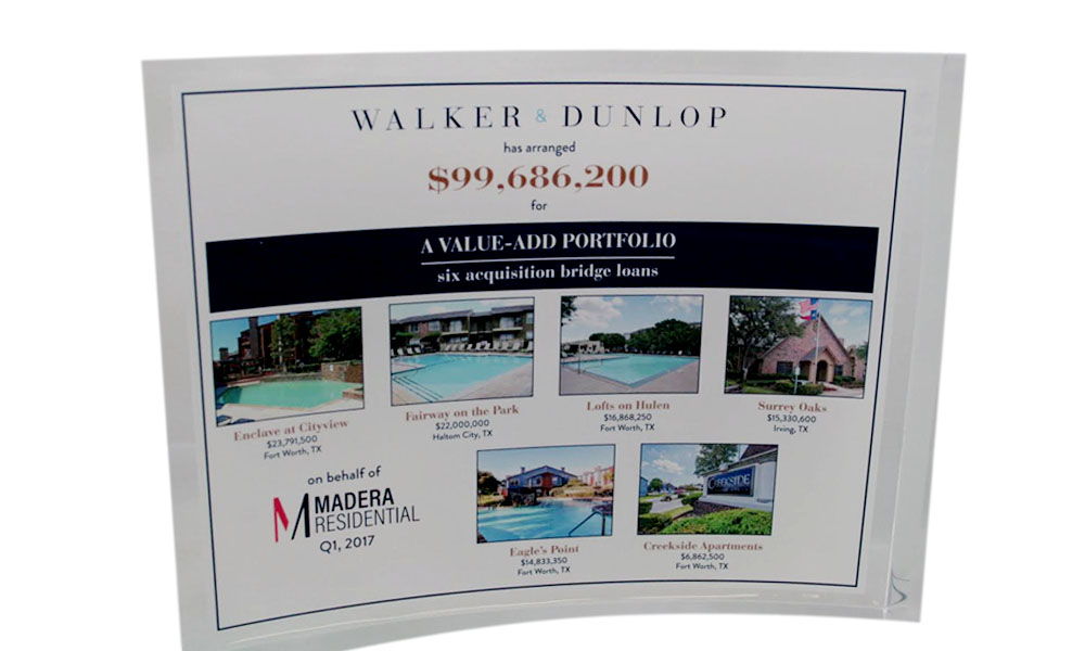 Real Estate Lucite Tombstones