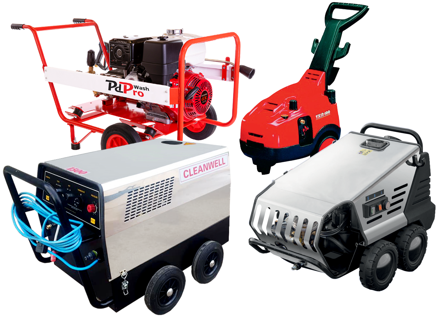 High Powered Pressure Washers Cleanwell Stockist & Honda Powered