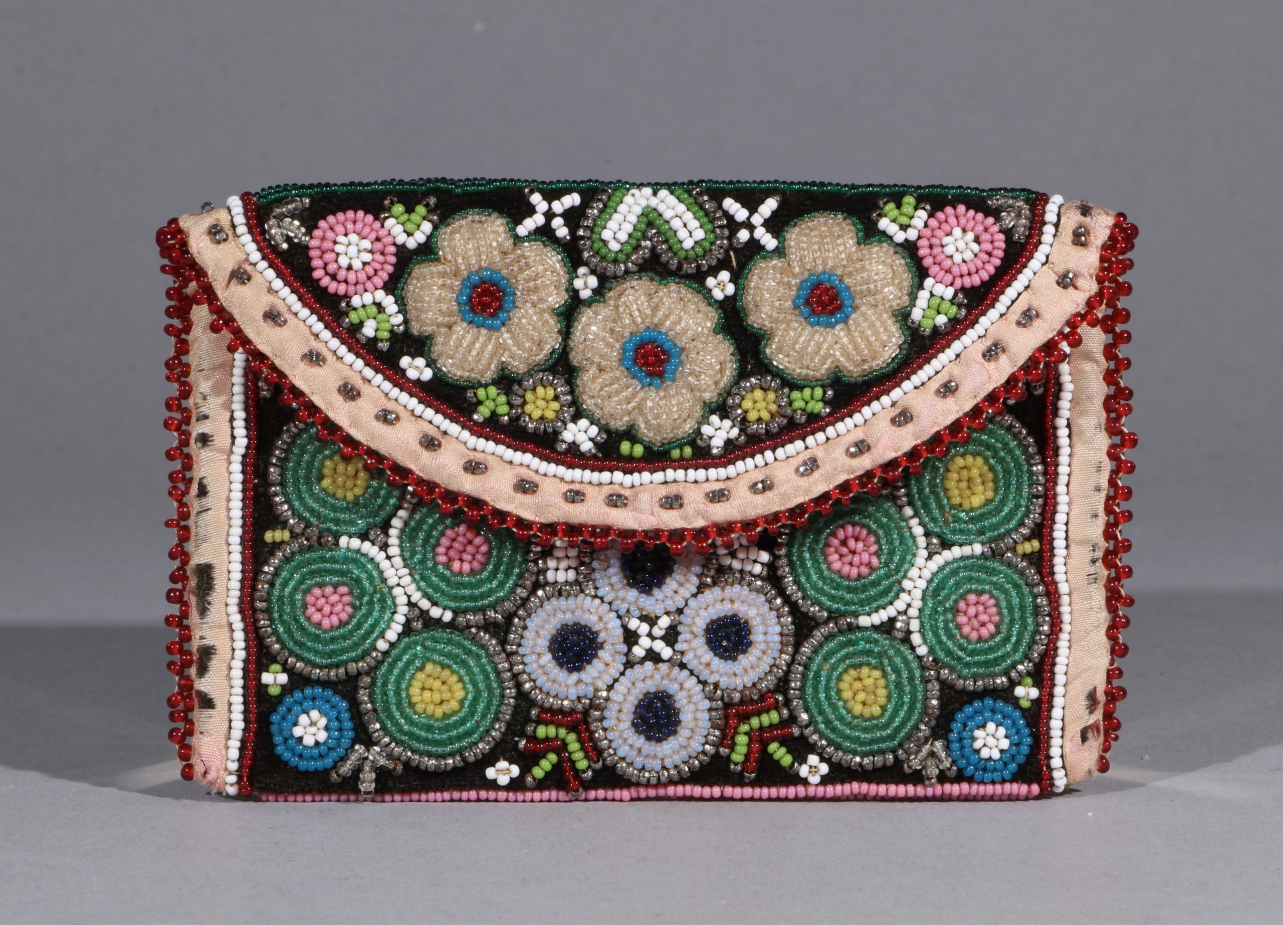 An American Indian Beadwork Purse Maliseet 19thC Chris Sheffield Ltd