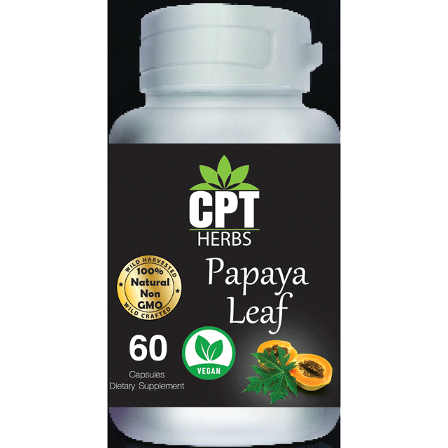 Papaya 60 capsule Bottle CPT Super Herbs