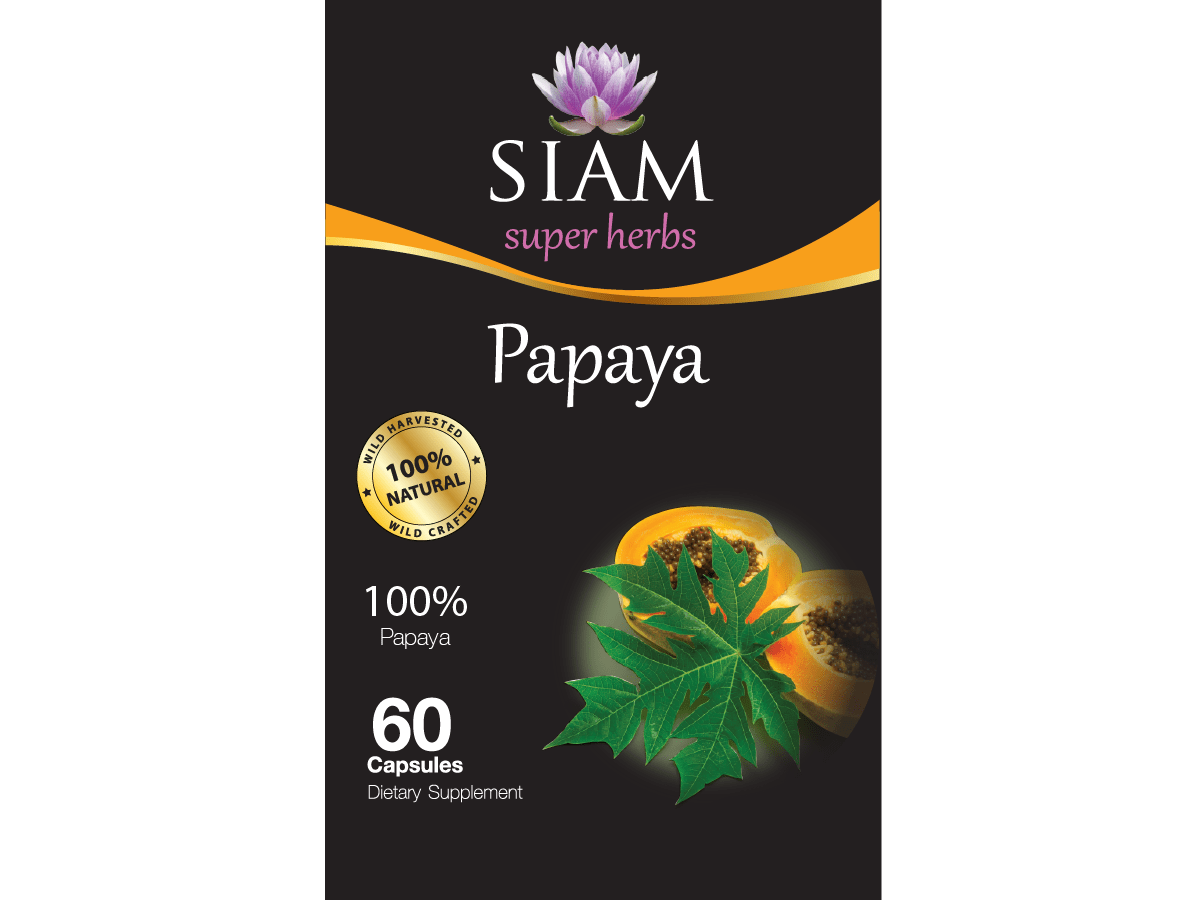 Papaya Leaf Organic 60 capsules CPT Super Herbs