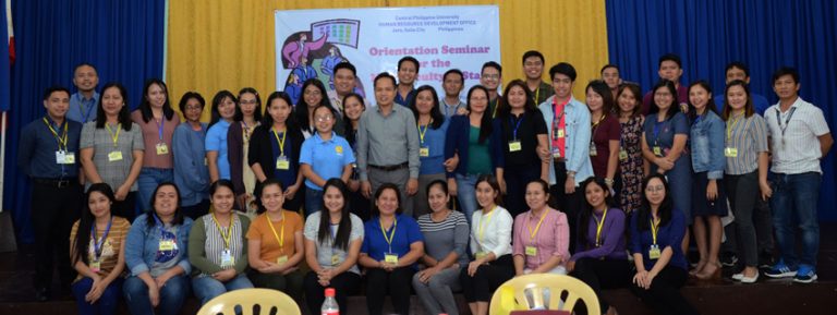 CPU HRD holds Orientation Seminar for New Faculty and Staff Central