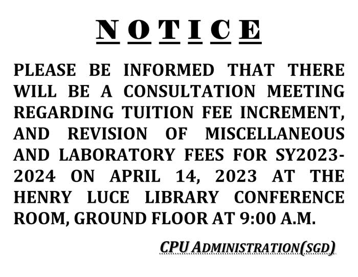 PROPOSED TUITION AND LABORATORY FEES FOR SY 20232024 Central