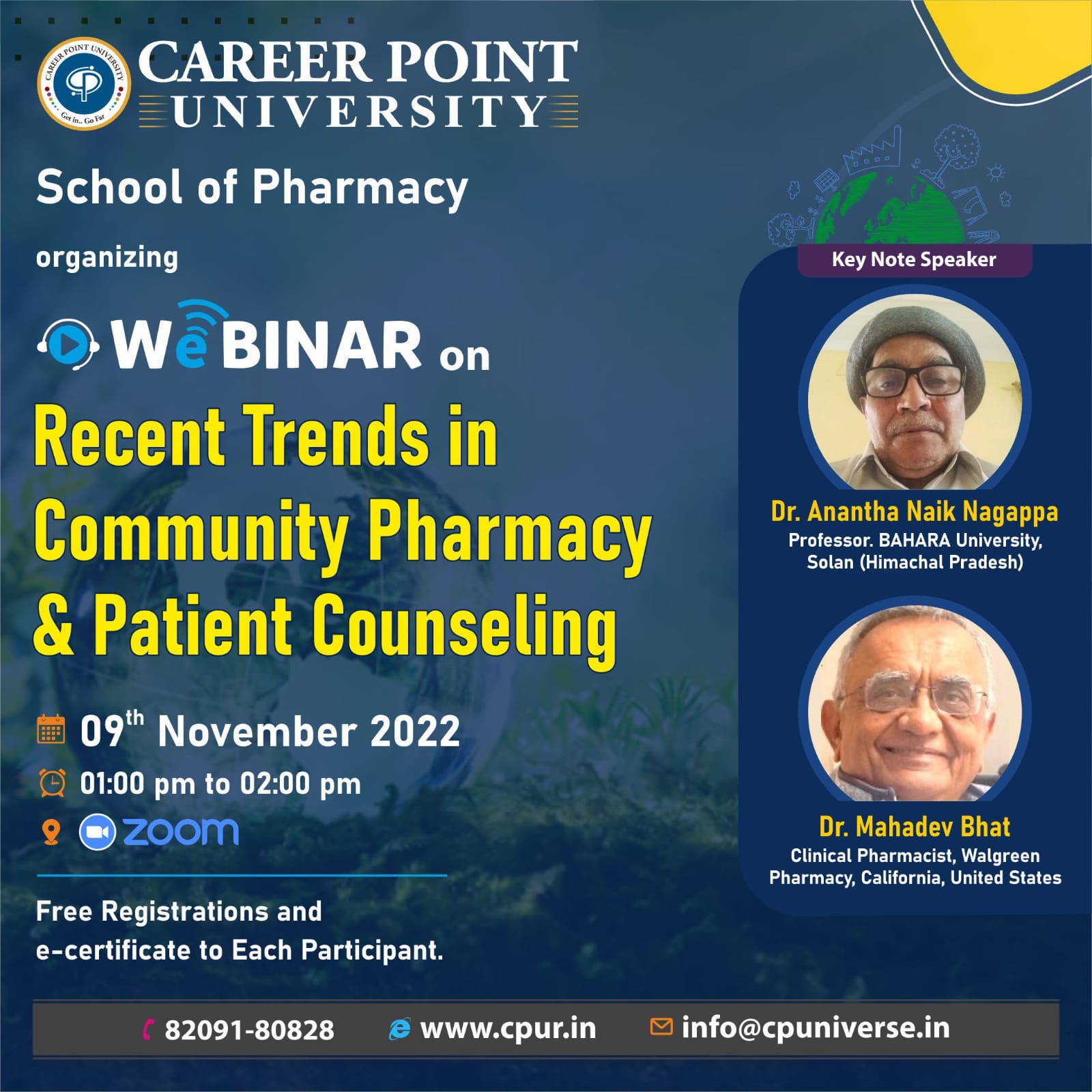 inar on "Recent trends in Community Pharmacy and Patient Counselling