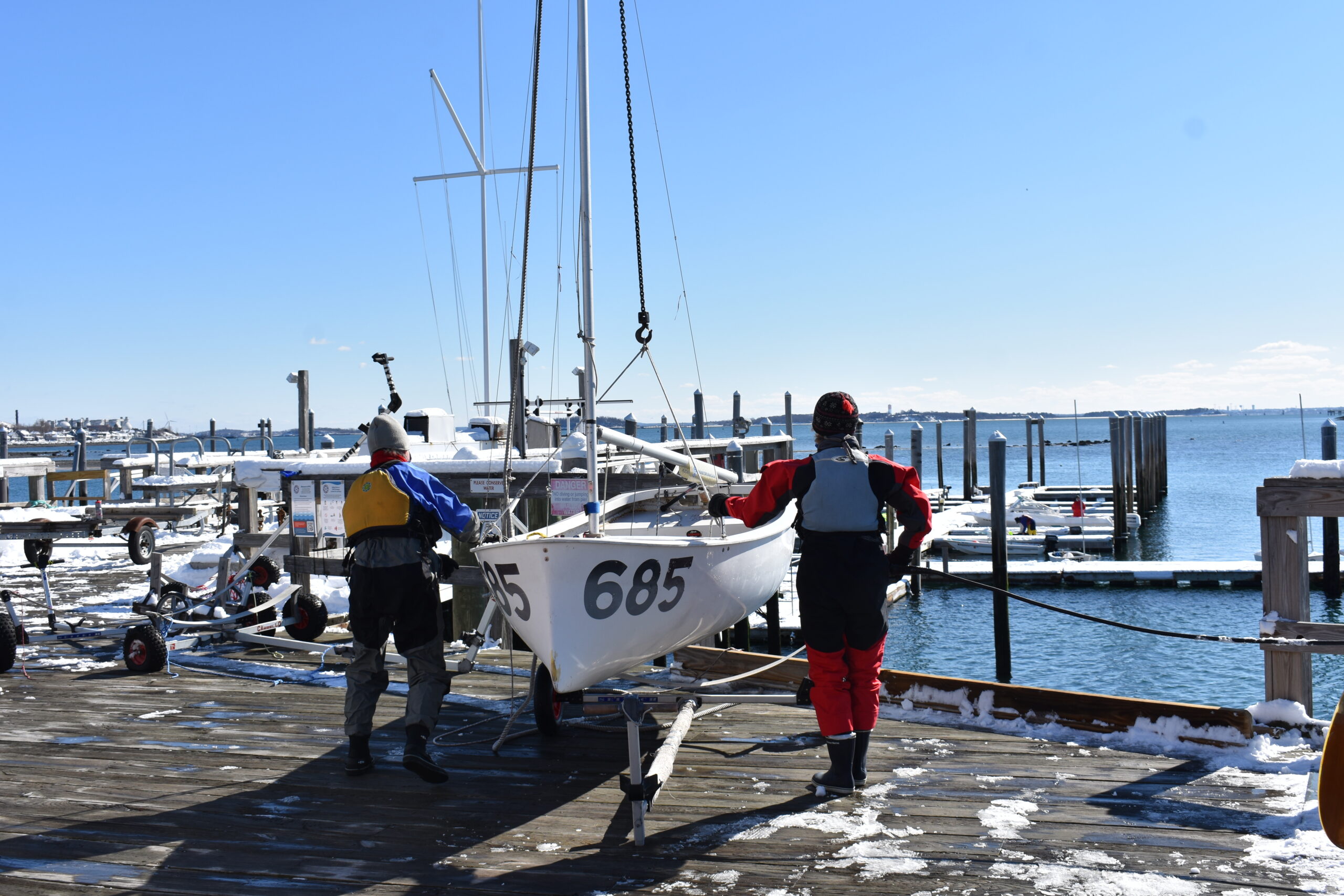 Frostbite Sailing Cottage Park Yacht Club