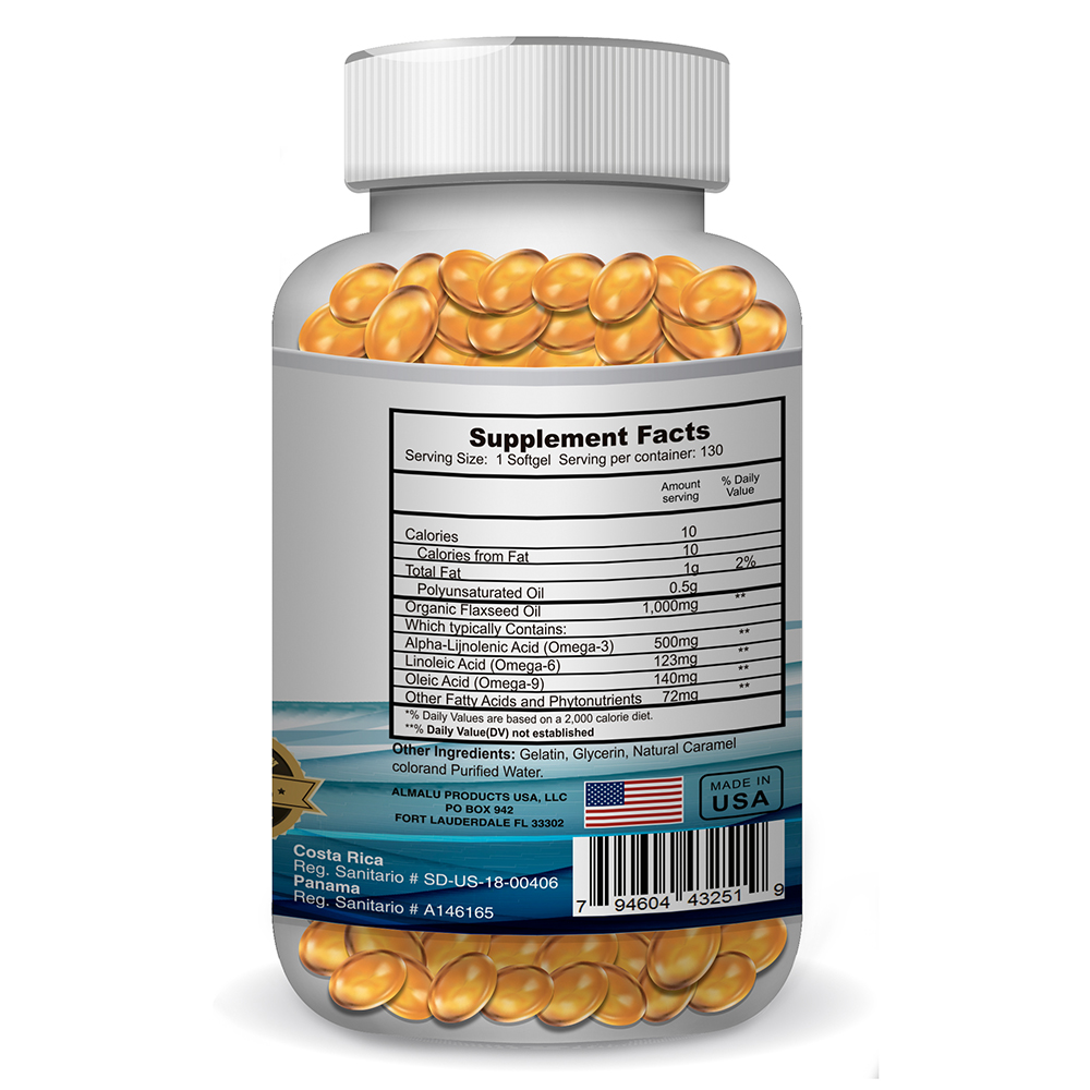 Omega 369 Suplemento alimenticio Almalu Natural Costa Rica