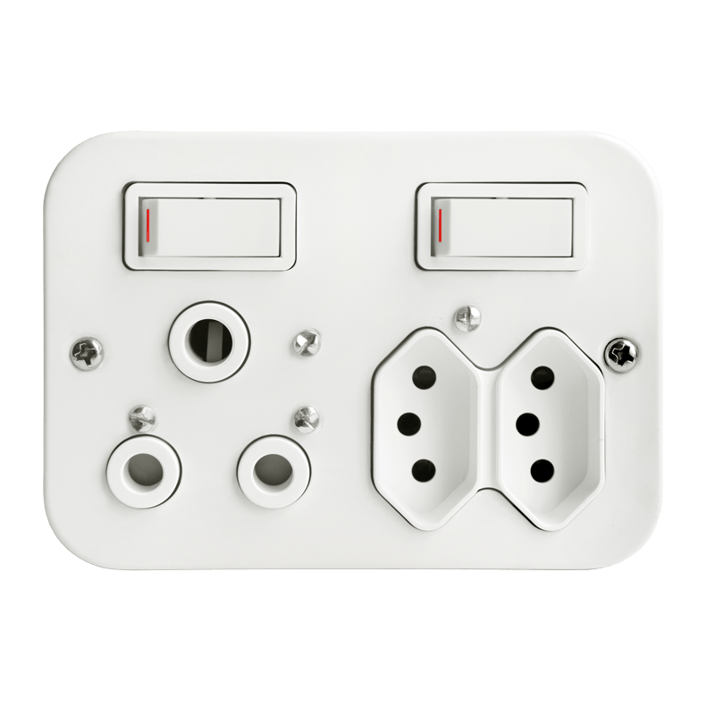 Classic Industrial Combo Switch Socket 16A Crabtree Electrical