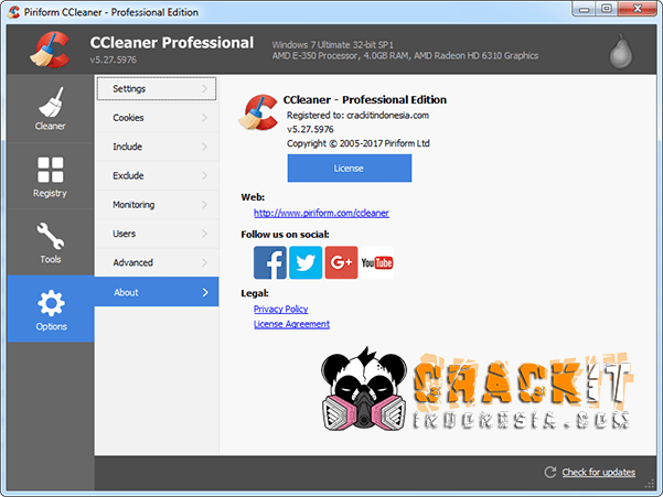 CCleaner Professional v5.27.5976 Full Version Crackit