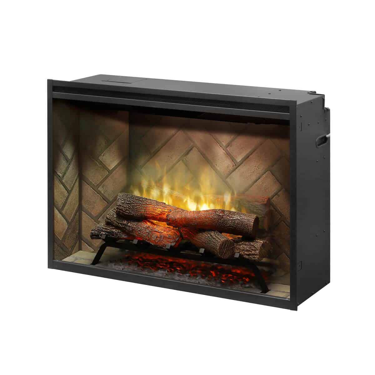 Dimplex Optimyst Pro 1000 Builtin Electric Cassette Crackle Fireplaces